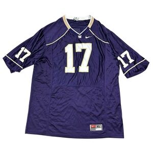 Vintage Nike Team Washington Huskies Purple #17 Football Jersey Men's XL